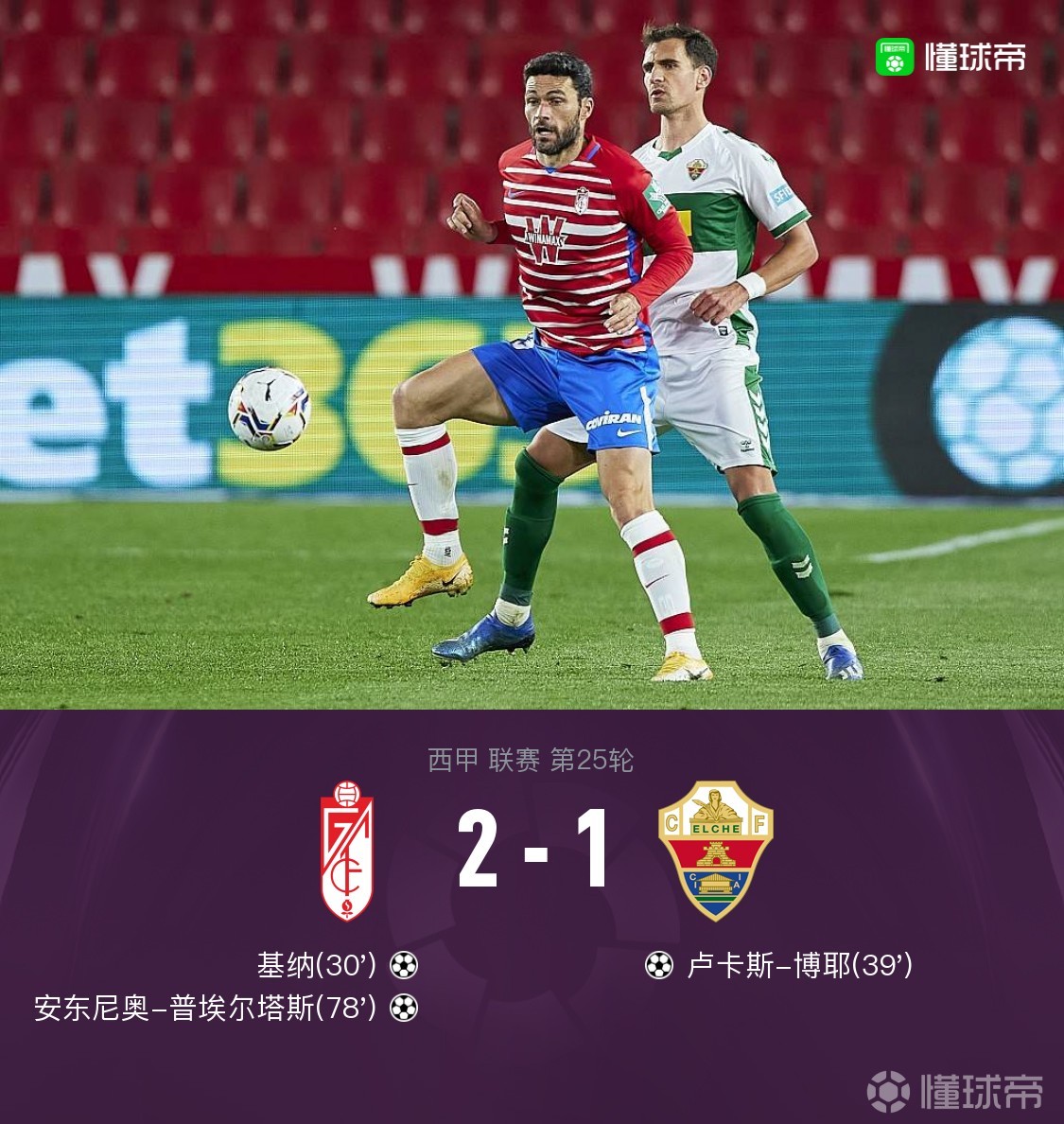 爱体育-马兰奥扳平一城,格拉纳达惶恐失利