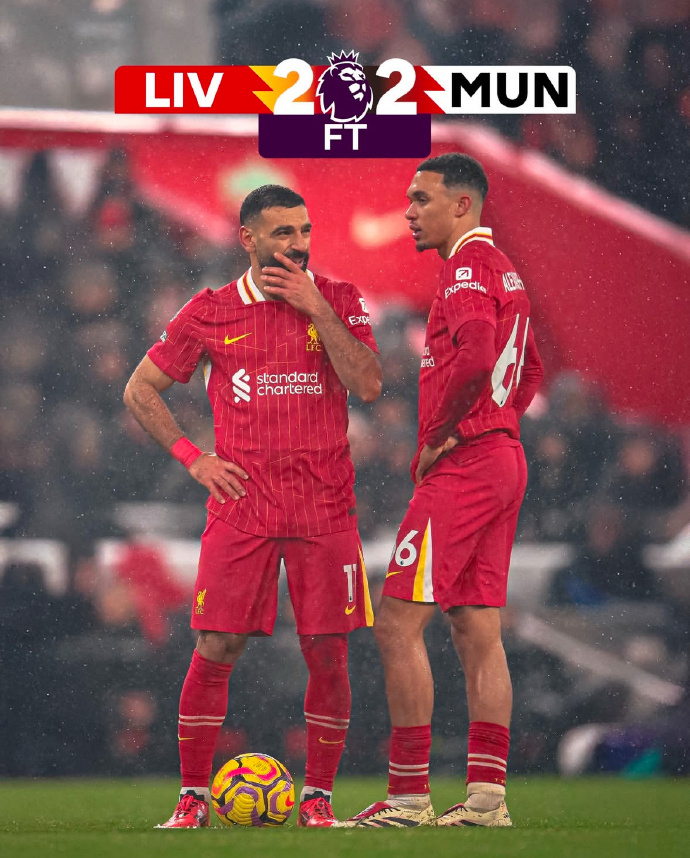 曼联与利物浦争夺英超冠军悬念