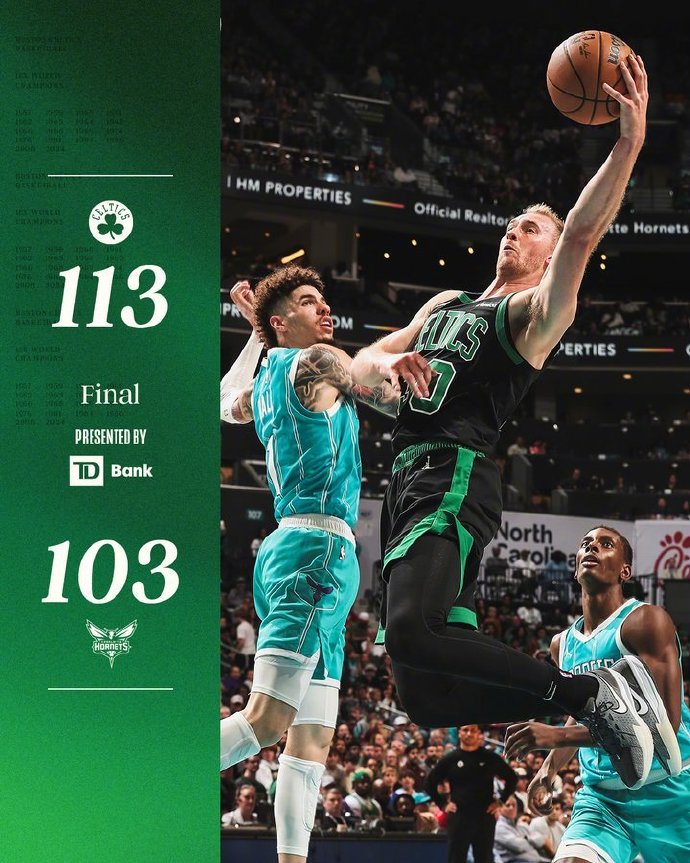 凯尔特人连胜达到五场,战胜黄蜂取得胜利 凯尔特人连胜达到五场,战胜黄蜂取得胜利