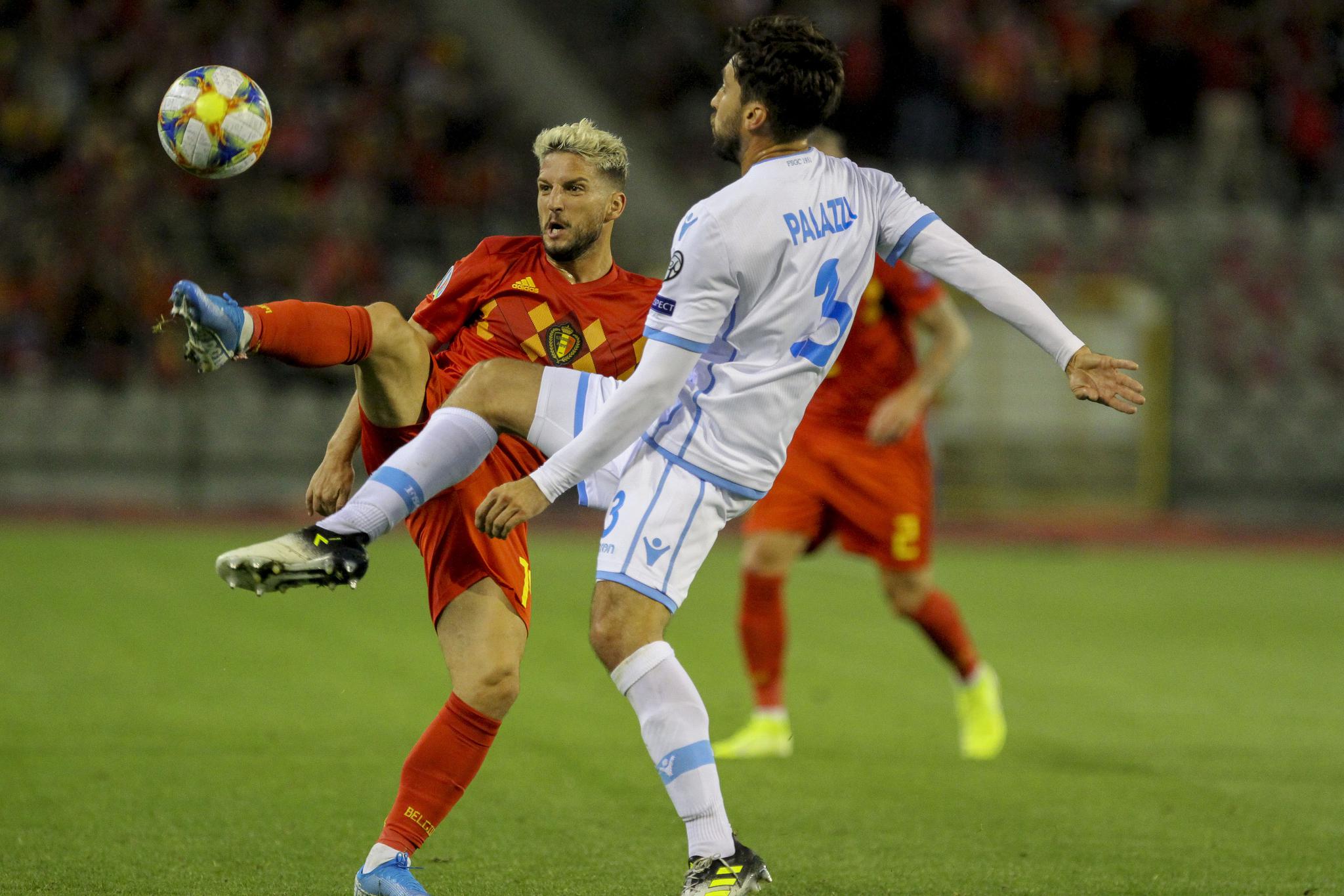 爱体育-圣马力诺队努力阻击对手,力争晋级